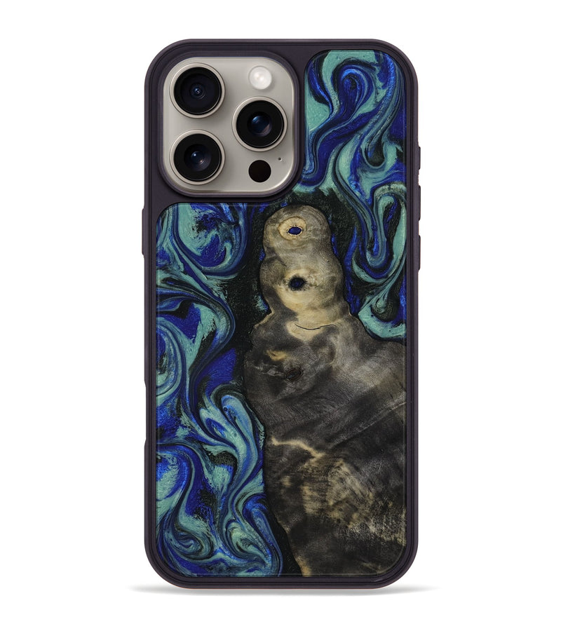 iPhone 16 Pro Max Wood Phone Case - Alaiya (Blue, 818050)