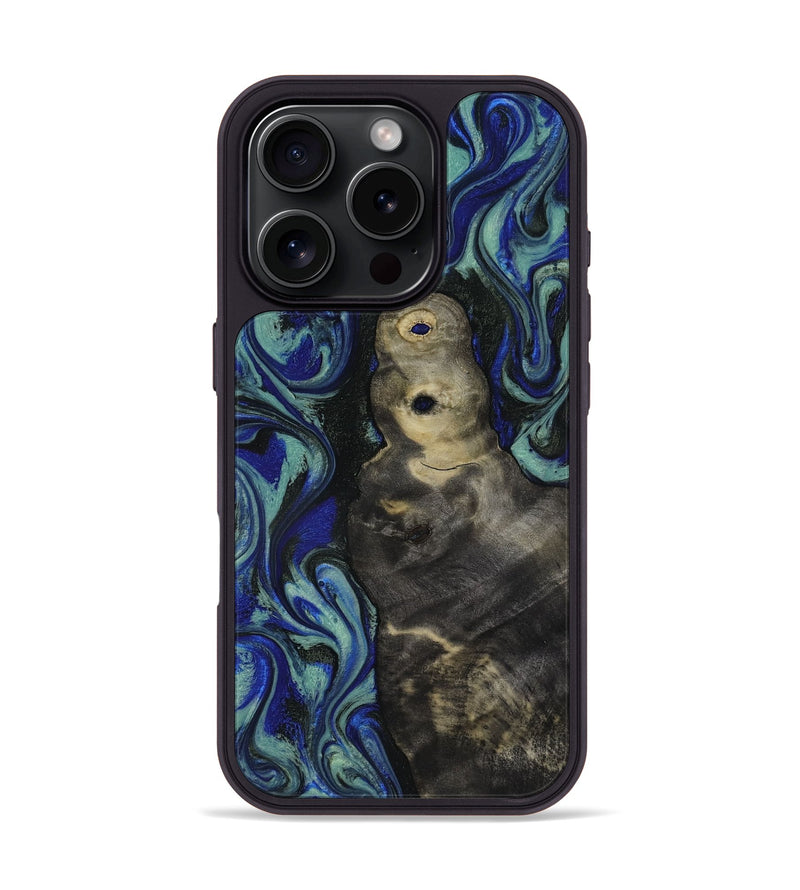iPhone 16 Pro Wood Phone Case - Alaiya (Blue, 818050)