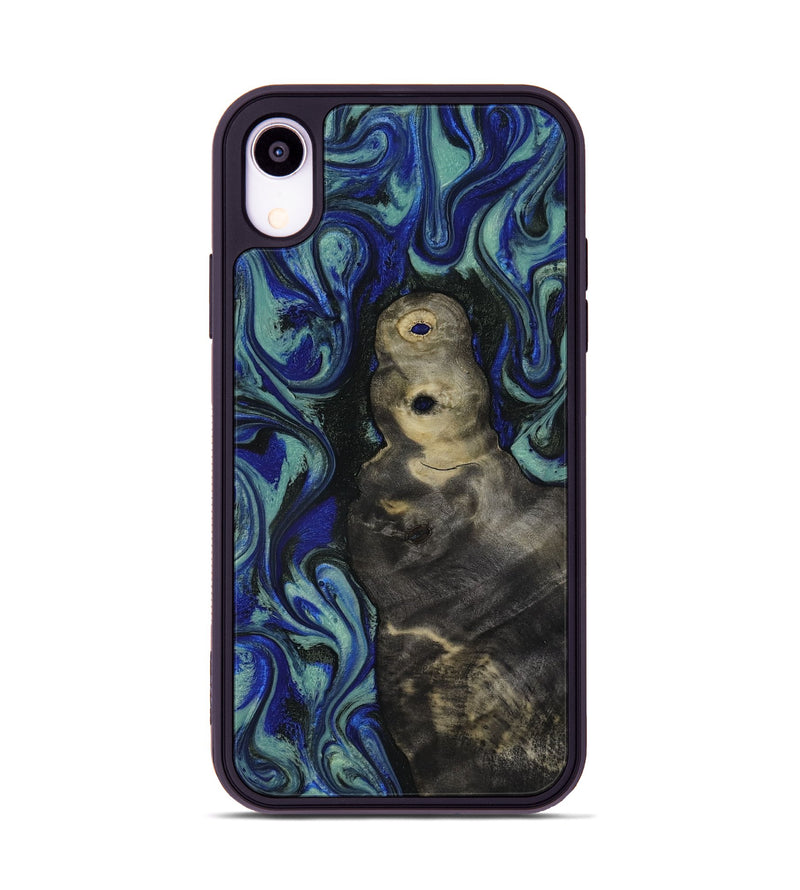 iPhone Xr Wood Phone Case - Alaiya (Blue, 818050)