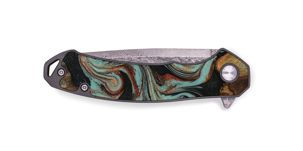 EDC Wood Pocket Knife - Tim (Green, 818052)