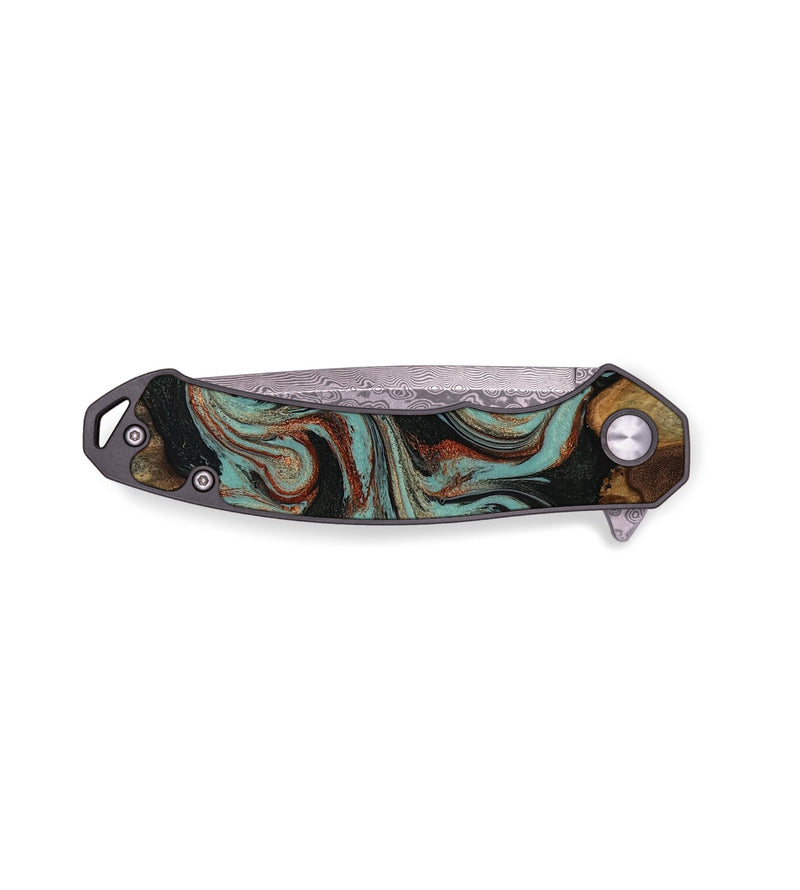 EDC Wood Pocket Knife - Tim (Green, 818052)