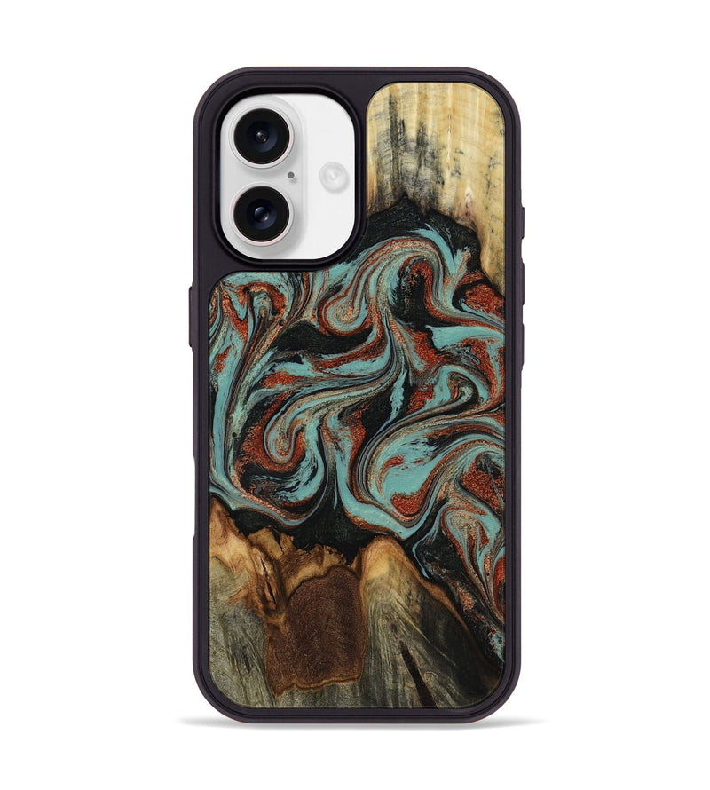 iPhone 17 Wood Phone Case - Tim (Green, 818052)