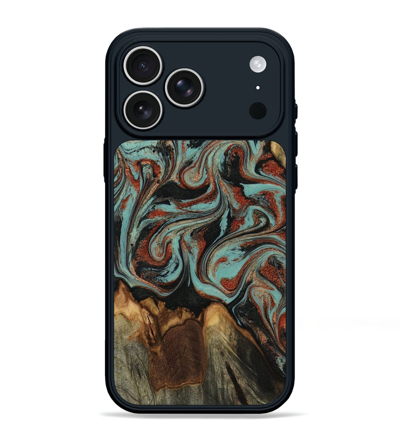 iPhone 17 Pro Max Wood Phone Case - Tim (Green, 818052)