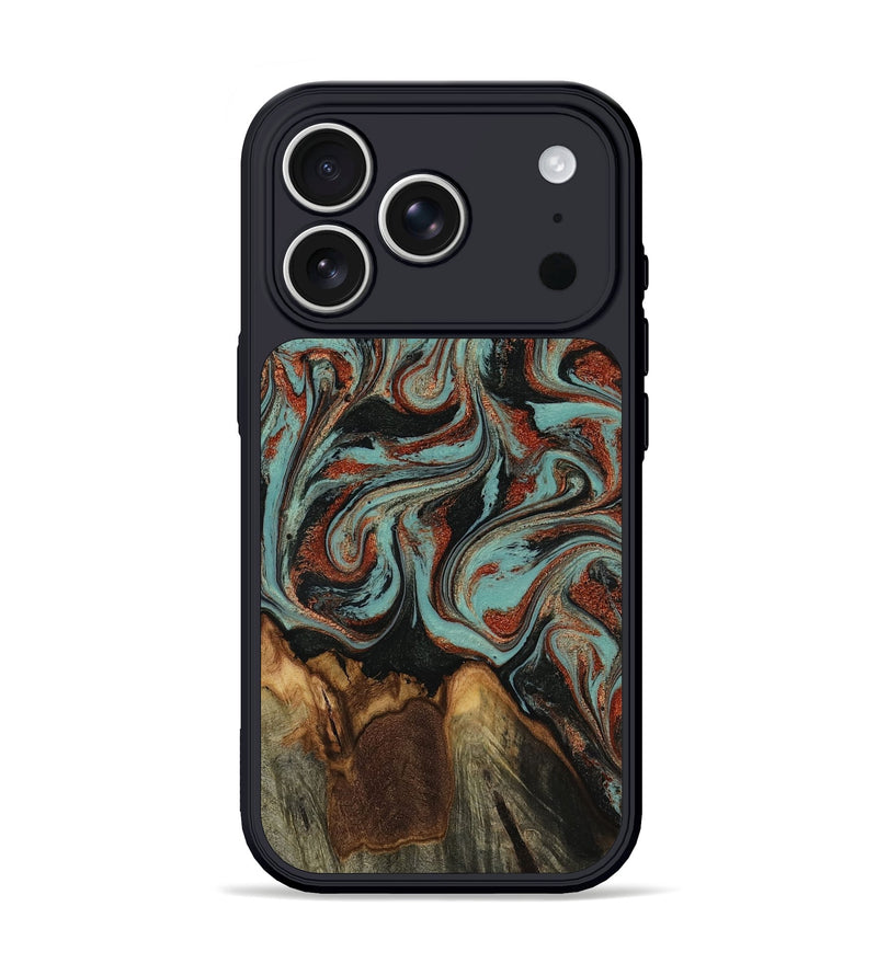 iPhone 17 Pro Wood Phone Case - Tim (Green, 818052)