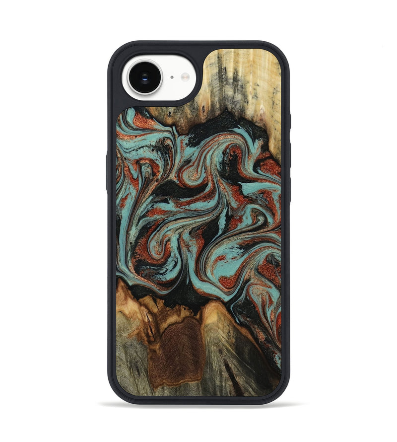iPhone 17e Wood Phone Case - Tim (Green, 818052)