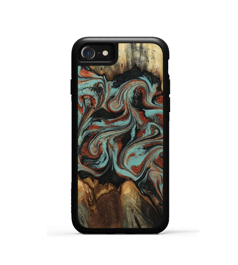 iPhone SE Wood Phone Case - Tim (Green, 818052)