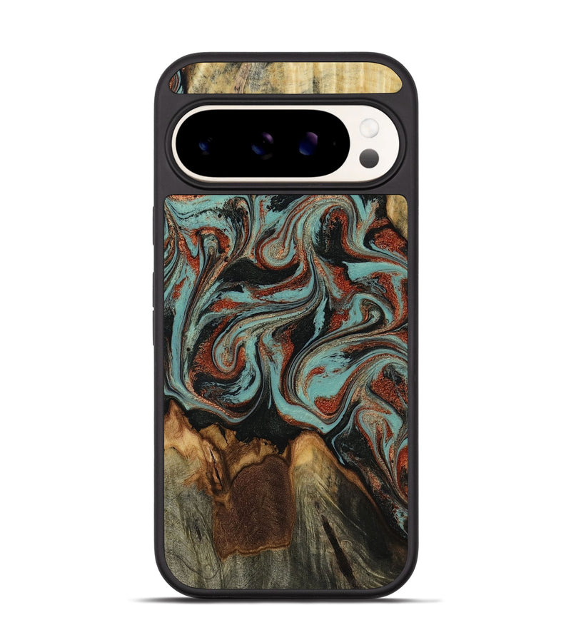 Pixel 9 Pro Wood Phone Case - Tim (Green, 818052)