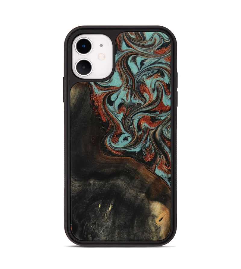 iPhone 11 Wood Phone Case - Lora (Green, 818124)