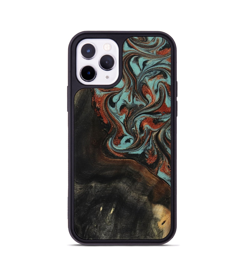 iPhone 11 Pro Wood Phone Case - Lora (Green, 818124)