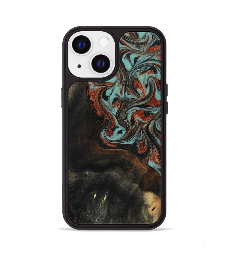 iPhone 13 Wood Phone Case - Lora (Green, 818124)