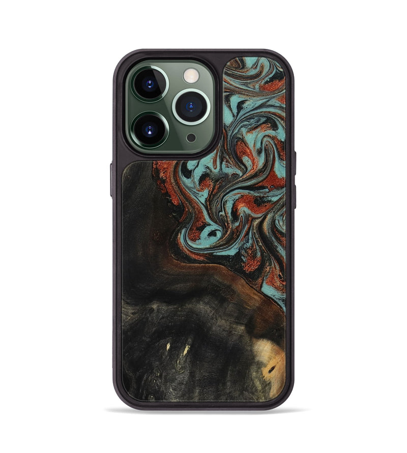 iPhone 13 Pro Wood Phone Case - Lora (Green, 818124)