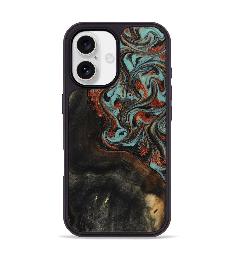 iPhone 17 Wood Phone Case - Lora (Green, 818124)