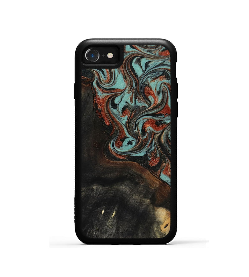 iPhone SE Wood Phone Case - Lora (Green, 818124)