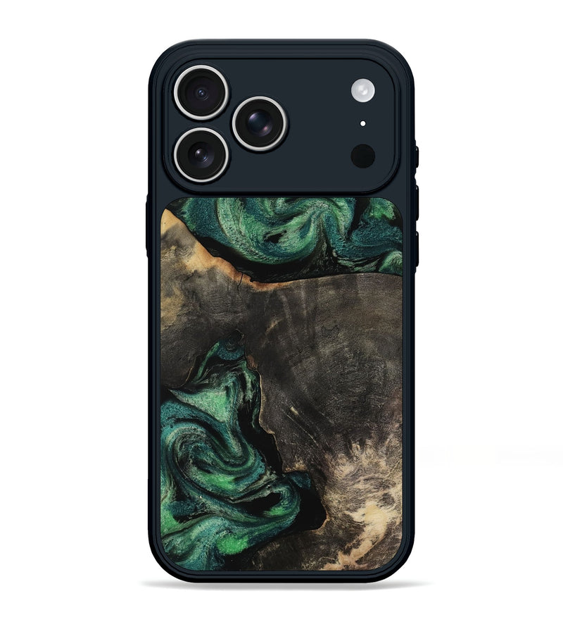iPhone 17 Pro Max Wood Phone Case - Tyesha (Green, 818125)