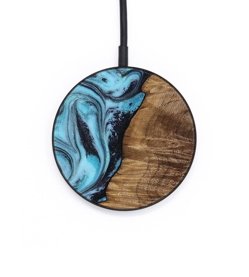 Circle Wood Wireless Charger - Ward (Blue, 818128)