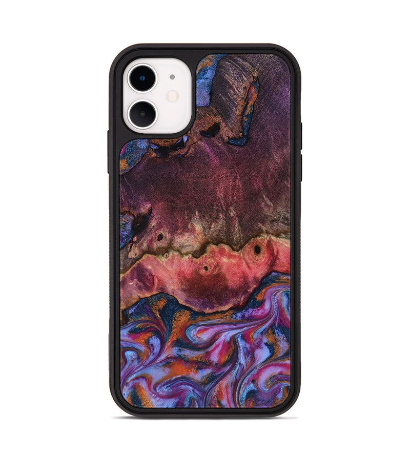 iPhone 11 Wood Phone Case - Jaxson (Blue, 818129)