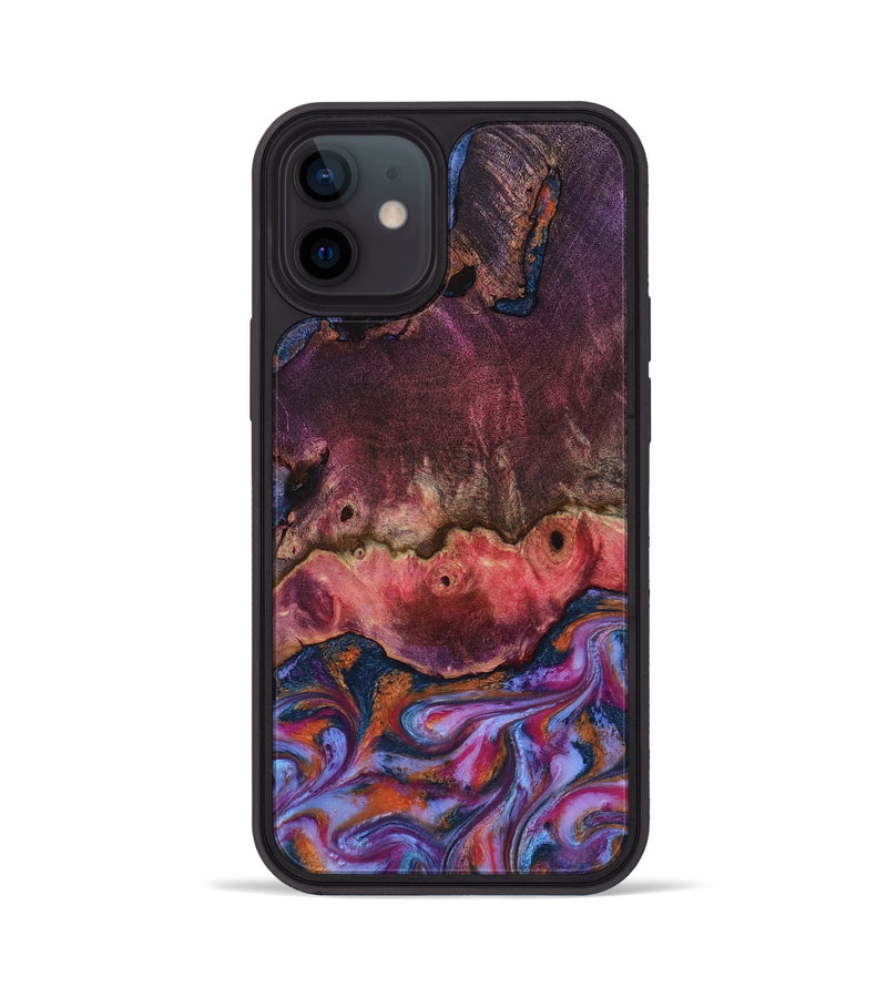 iPhone 12 Wood Phone Case - Jaxson (Blue, 818129)