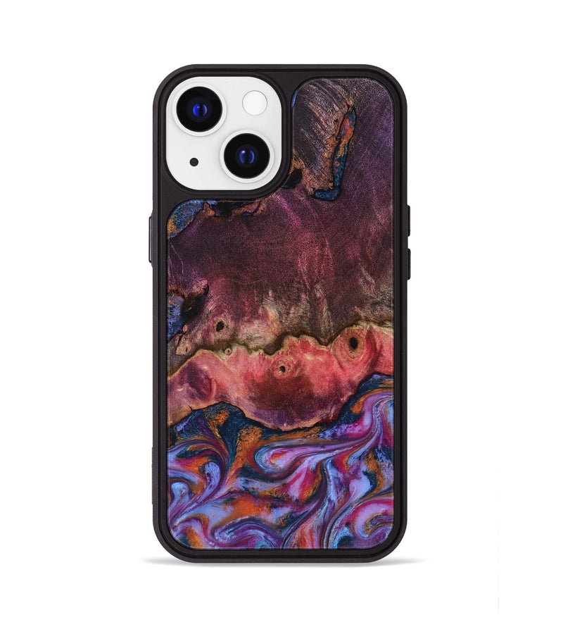 iPhone 13 Wood Phone Case - Jaxson (Blue, 818129)