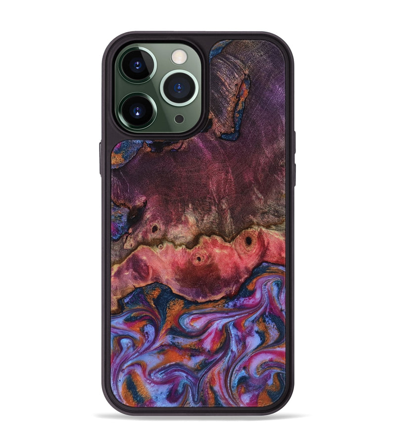 iPhone 13 Pro Max Wood Phone Case - Jaxson (Blue, 818129)