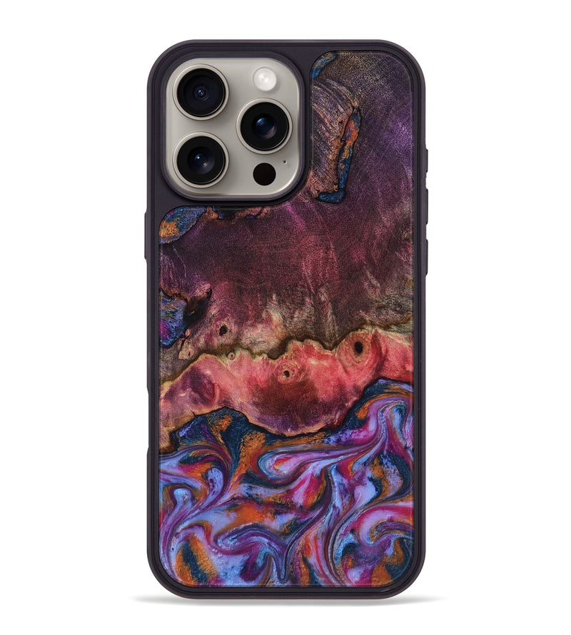 iPhone 16 Pro Max Wood Phone Case - Jaxson (Blue, 818129)