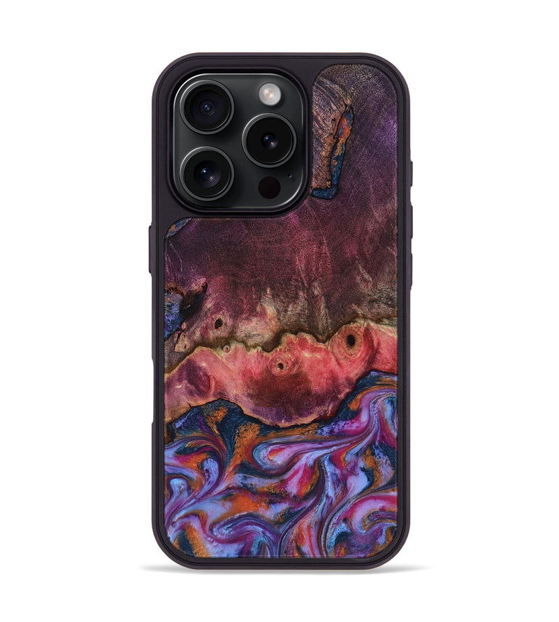 iPhone 16 Pro Wood Phone Case - Jaxson (Blue, 818129)