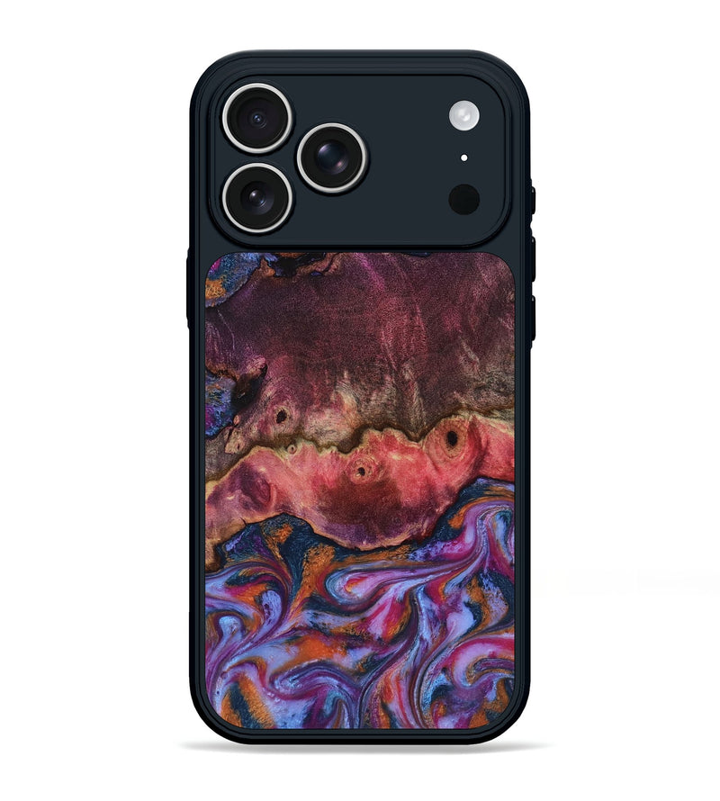 iPhone 17 Pro Max Wood Phone Case - Jaxson (Blue, 818129)