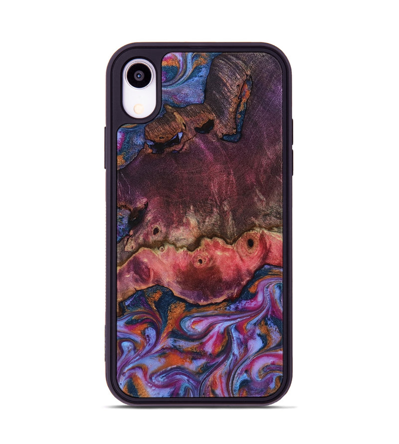 iPhone Xr Wood Phone Case - Jaxson (Blue, 818129)