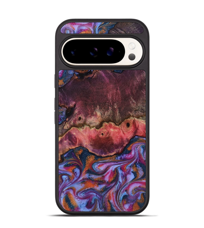 Pixel 9 Pro Wood Phone Case - Jaxson (Blue, 818129)
