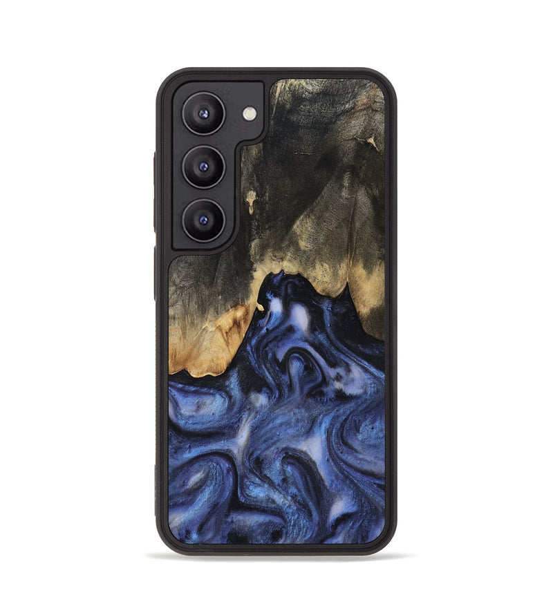 Galaxy S23 Wood Phone Case - Enrique (Blue, 818130)