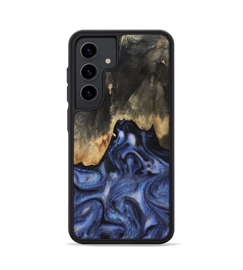 Galaxy S24 Wood Phone Case - Enrique (Blue, 818130)