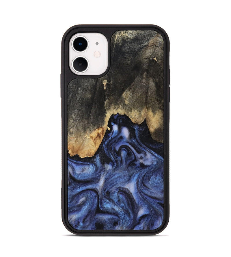 iPhone 11 Wood Phone Case - Enrique (Blue, 818130)