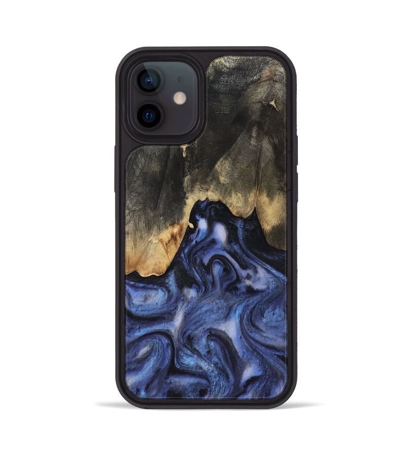 iPhone 12 Wood Phone Case - Enrique (Blue, 818130)