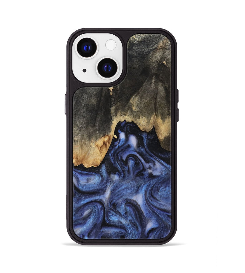 iPhone 13 Wood Phone Case - Enrique (Blue, 818130)