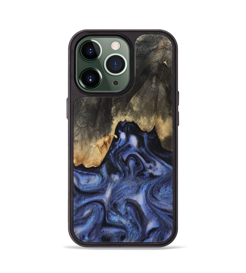 iPhone 13 Pro Wood Phone Case - Enrique (Blue, 818130)