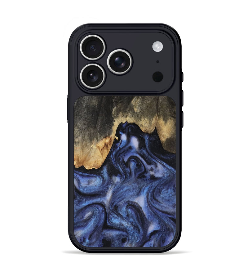 iPhone 17 Pro Wood Phone Case - Enrique (Blue, 818130)
