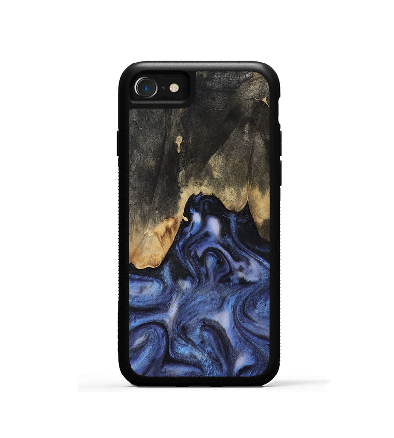 iPhone SE Wood Phone Case - Enrique (Blue, 818130)