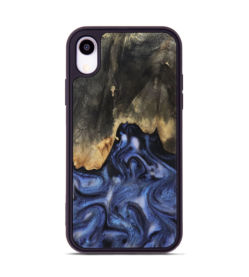 iPhone Xr Wood Phone Case - Enrique (Blue, 818130)