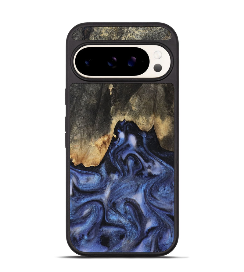 Pixel 9 Wood Phone Case - Enrique (Blue, 818130)