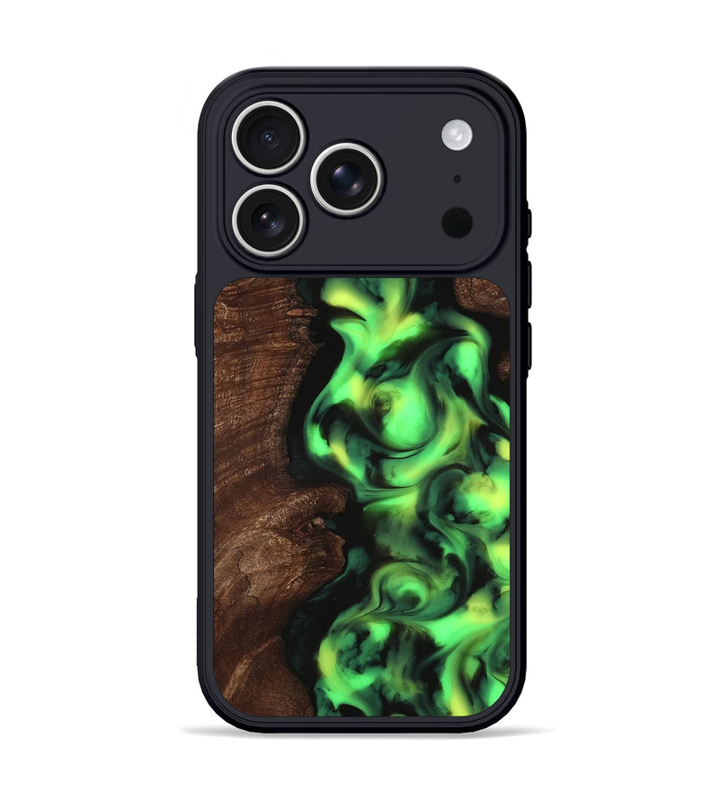 iPhone 17 Pro Wood Phone Case - Georgia (Neon, 818142)