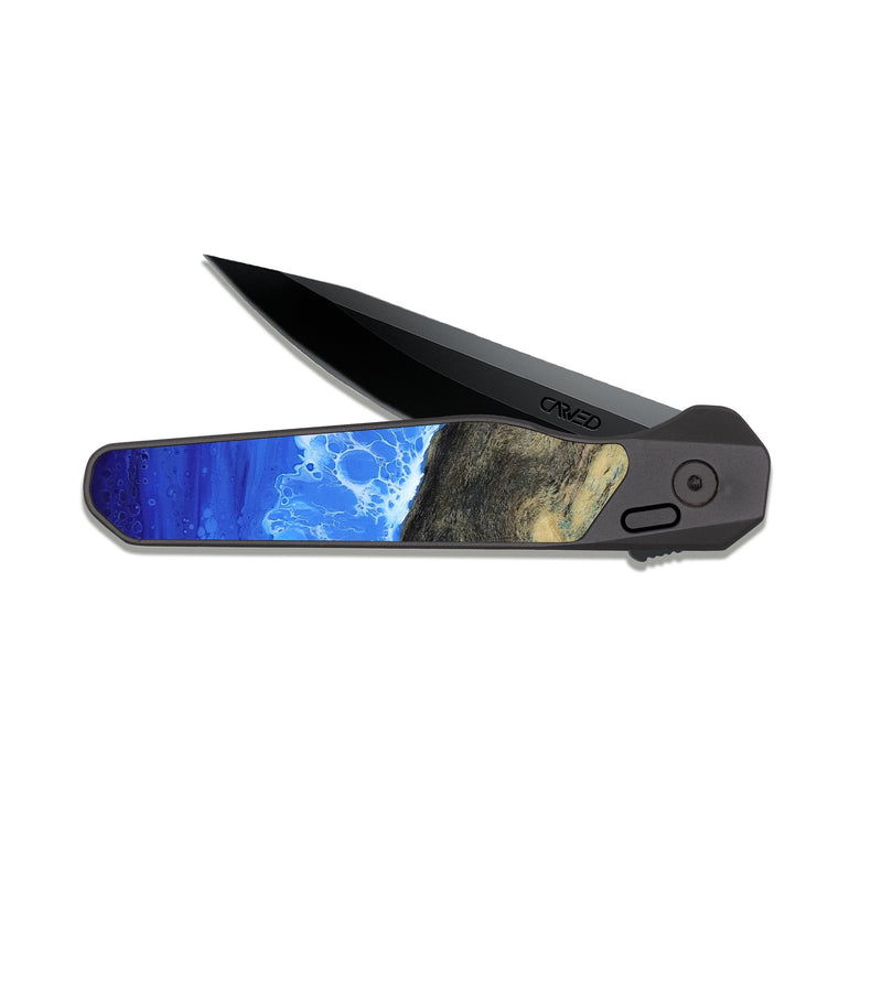 EDC Dark Slate Wood Pocket Knife - Gerhard (Coastal, 818148)