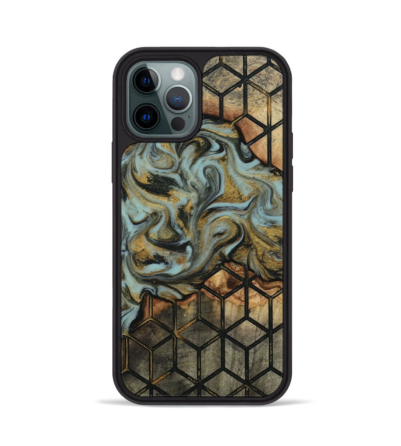 iPhone 12 Pro Wood Phone Case - Harmon (Pattern, 818160)