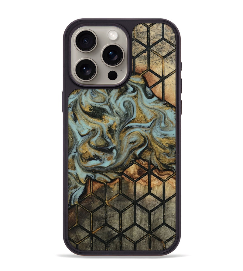 iPhone 15 Pro Max Wood Phone Case - Harmon (Pattern, 818160)