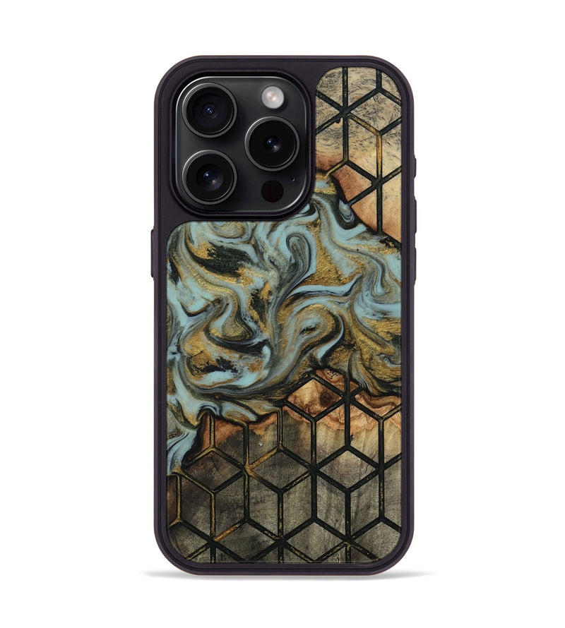 iPhone 15 Pro Wood Phone Case - Harmon (Pattern, 818160)
