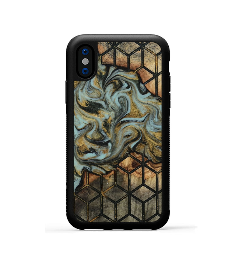 iPhone Xs Wood Phone Case - Harmon (Pattern, 818160)