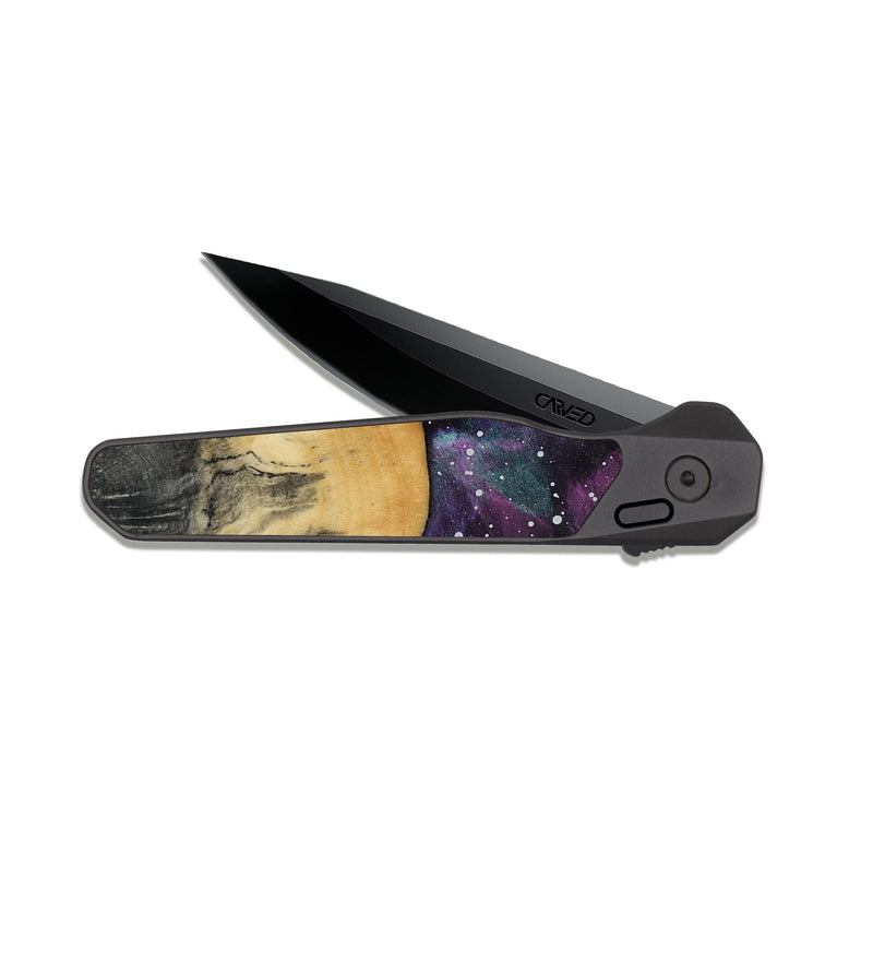 EDC Dark Slate Wood Pocket Knife - Kenzo (Cosmos, 818171)