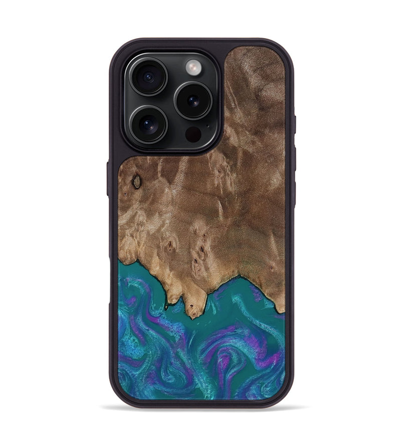 iPhone 16 Pro Wood Phone Case - Benicio (Purple, 818199)