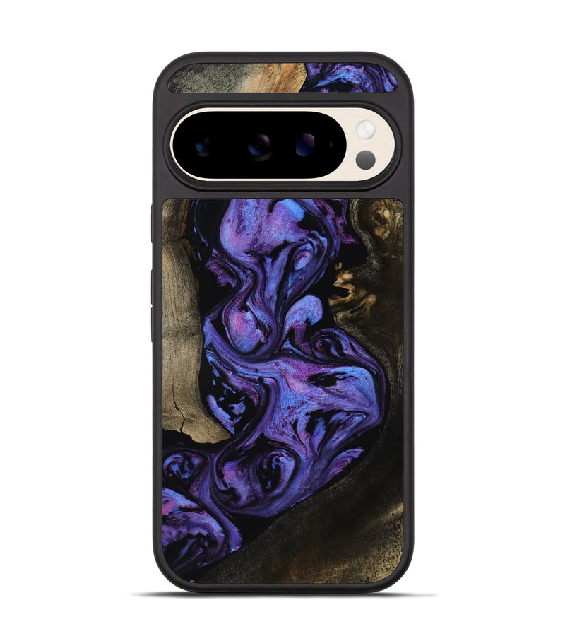 Pixel 10 Pro Wood Phone Case - Shari (Purple, 818200)