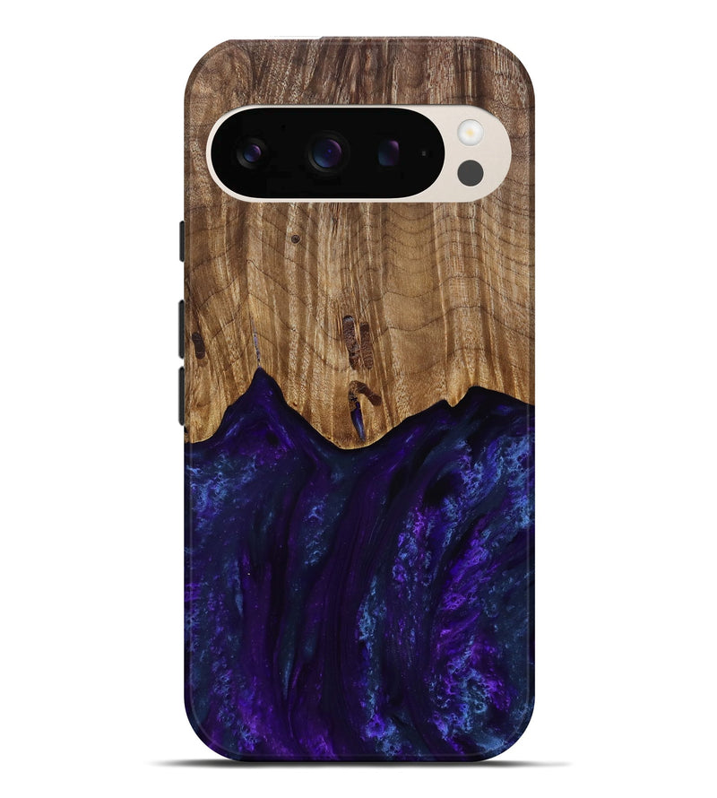 Pixel 10 Pro XL Wood Live Edge Phone Case - Roscoe (Purple, 818241)