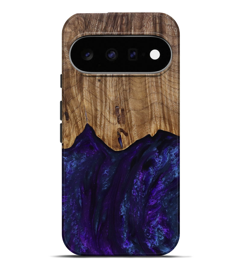 Pixel 11 Pro XL Wood Live Edge Phone Case - Roscoe (Purple, 818241)