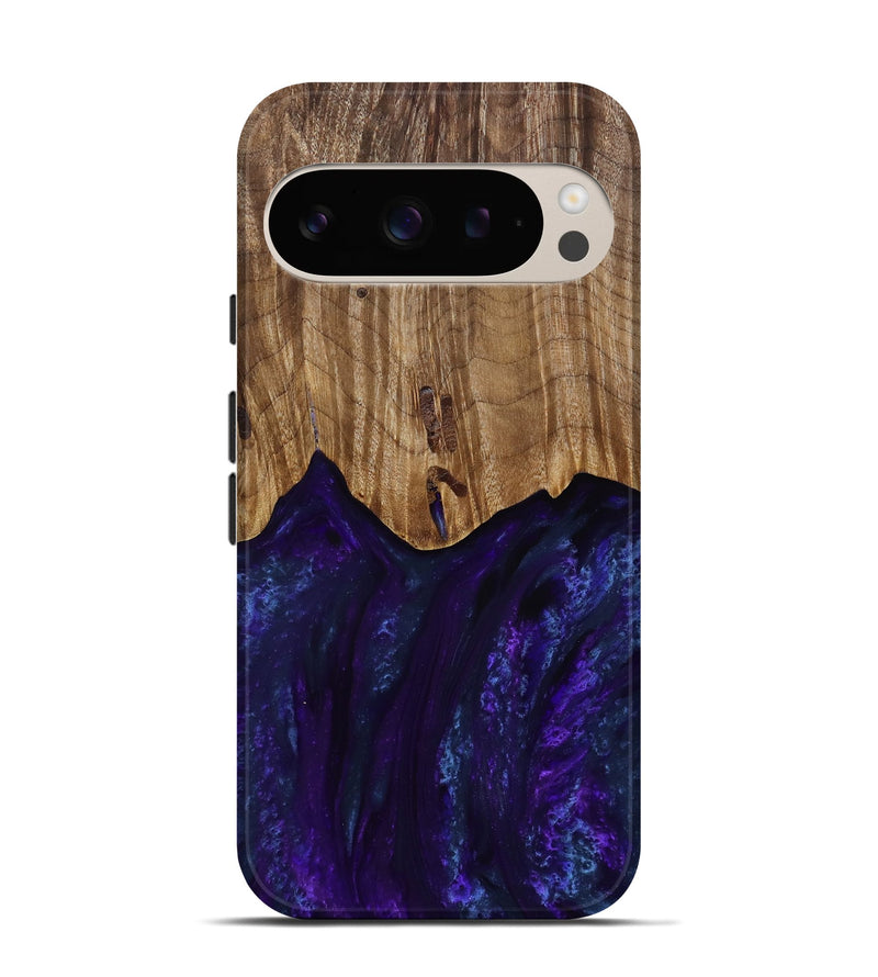 Pixel 9 Wood Live Edge Phone Case - Roscoe (Purple, 818241)